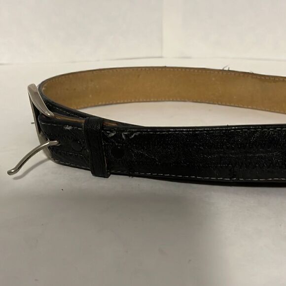Vintage Tony Lama Belt Black Leather Size‎ 38 with Buckle #29521 Rare USA - Picture 4 of 4